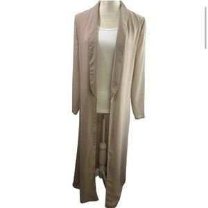 House of CB Carlene Duster in Neuteal Brown size Large